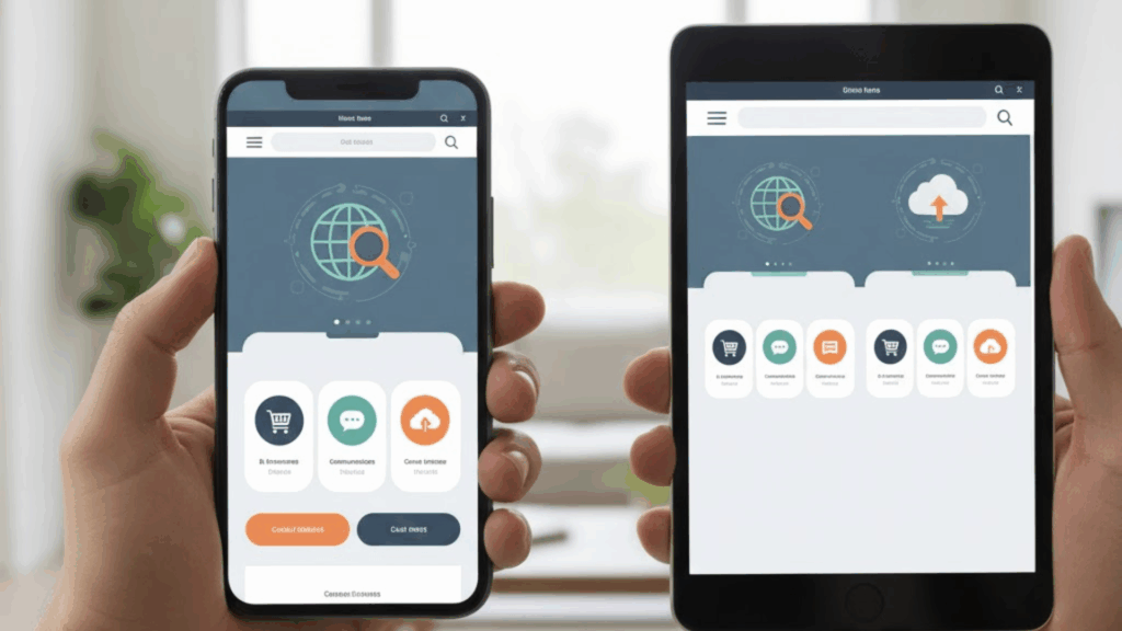 Mobile optimized website