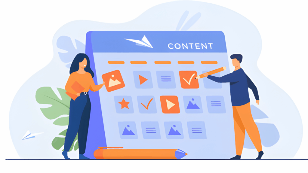 Social media content calendar