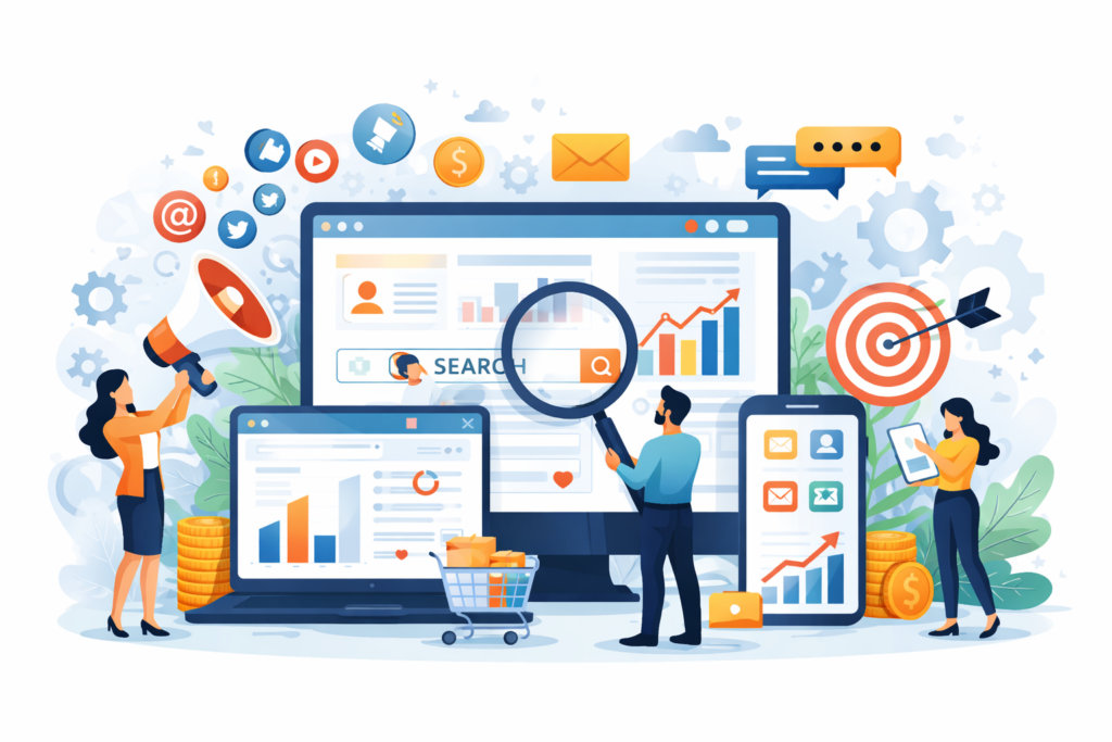 Digital marketing agency in Action