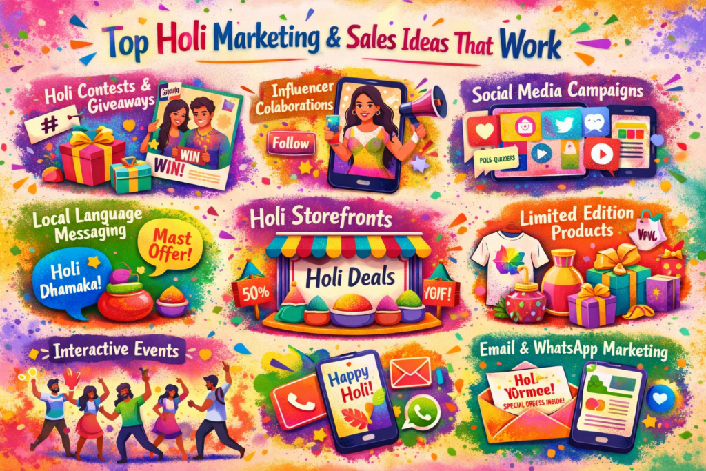 Holi marketing & sales ideas in action