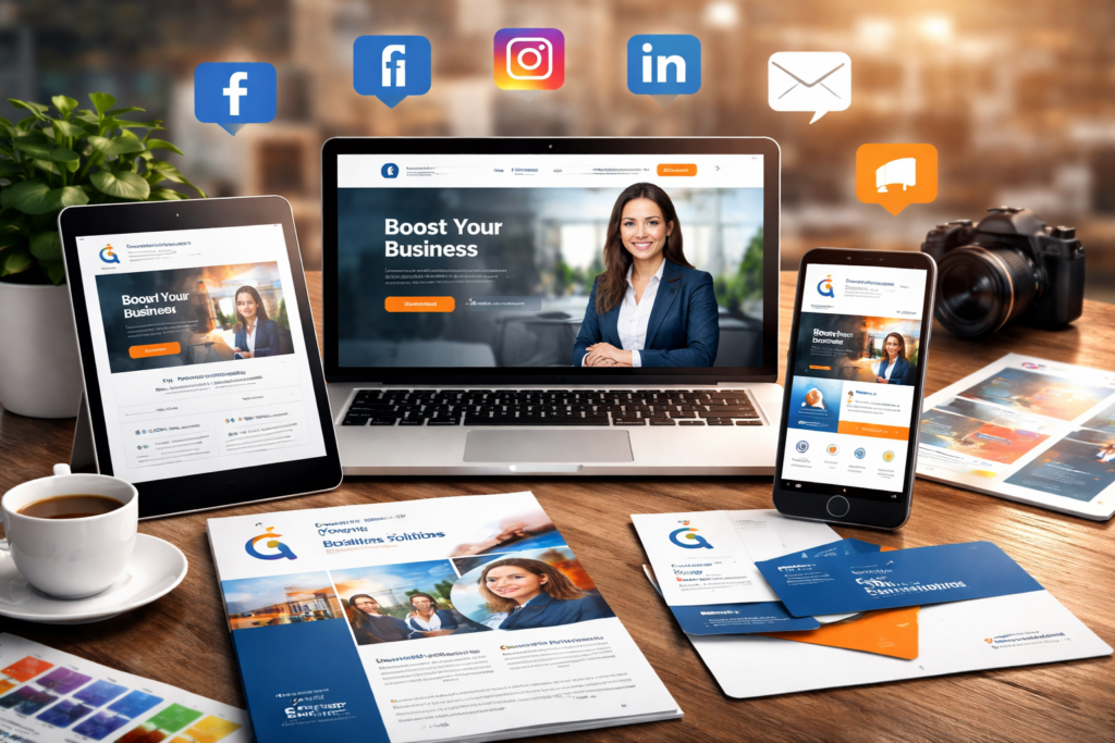 Consistent branding - Graphic designing agency