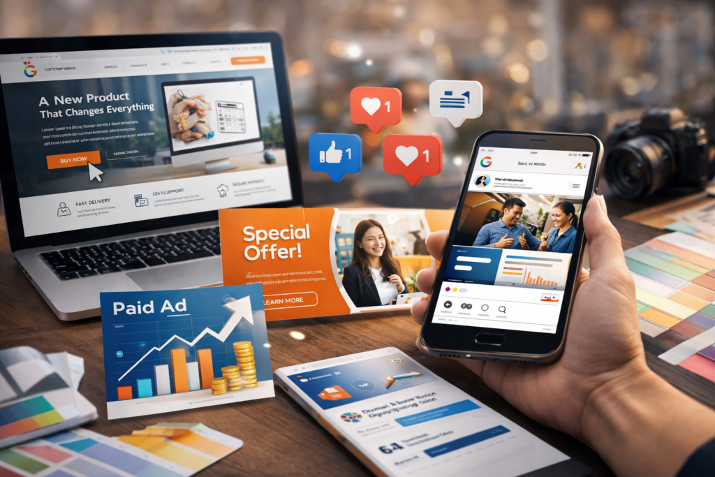 Digital marketing and e-commerce in action