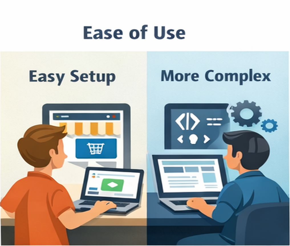 Ease of Use - Shopify vs WordPress