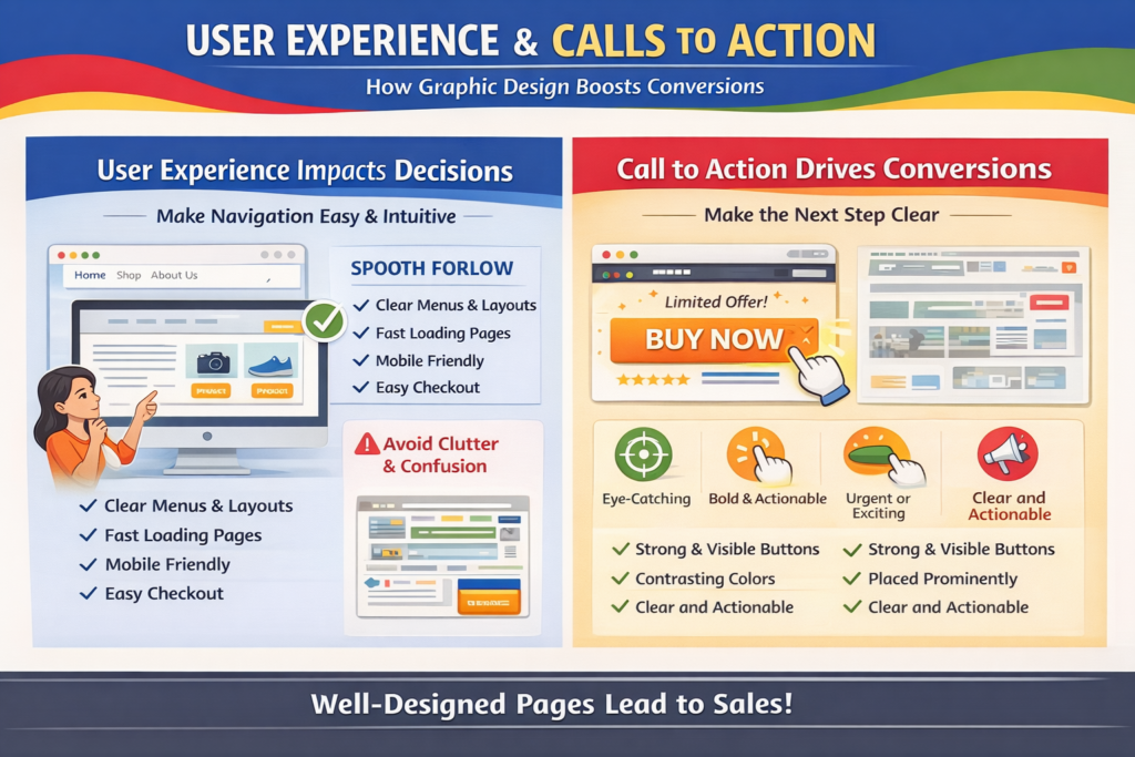 Importance of UX and CTA - how graphic design boosts conversions