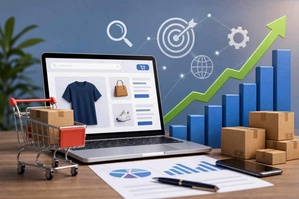 E-commerce SEO Navi Mumbai - growth and analytics concept